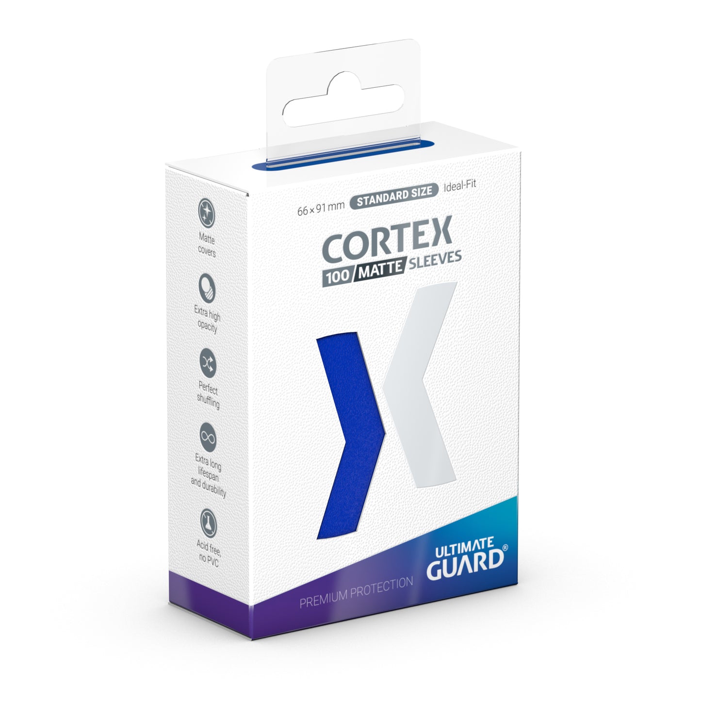 Cortex Standard Sleeves: Matte Blue (100ct.)