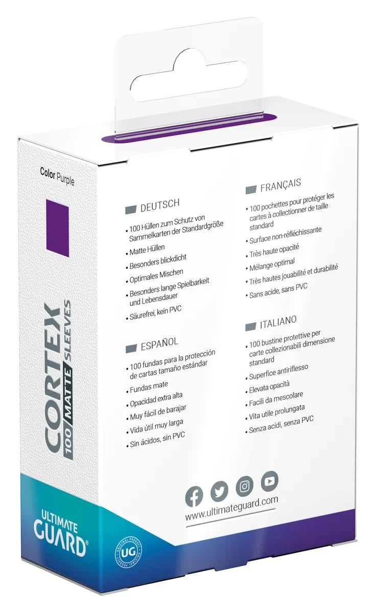 Cortex Standard Sleeves: Matte Purple (100ct.)