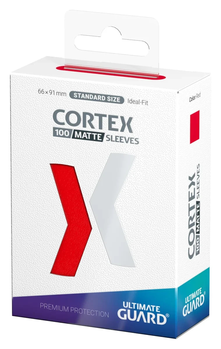 Cortex Standard Sleeves: Matte Red (100ct.)