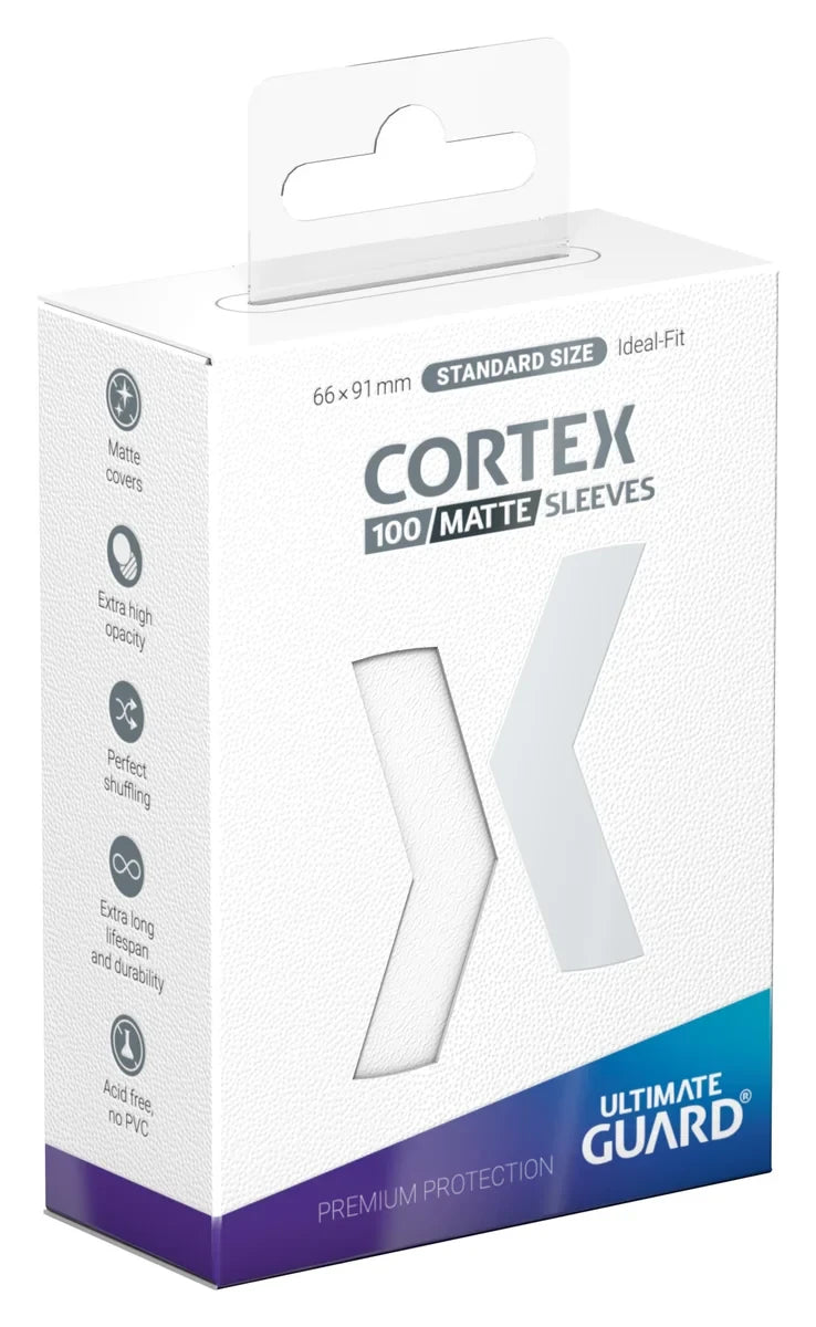 Cortex Standard Sleeves: Matte White (100ct.)