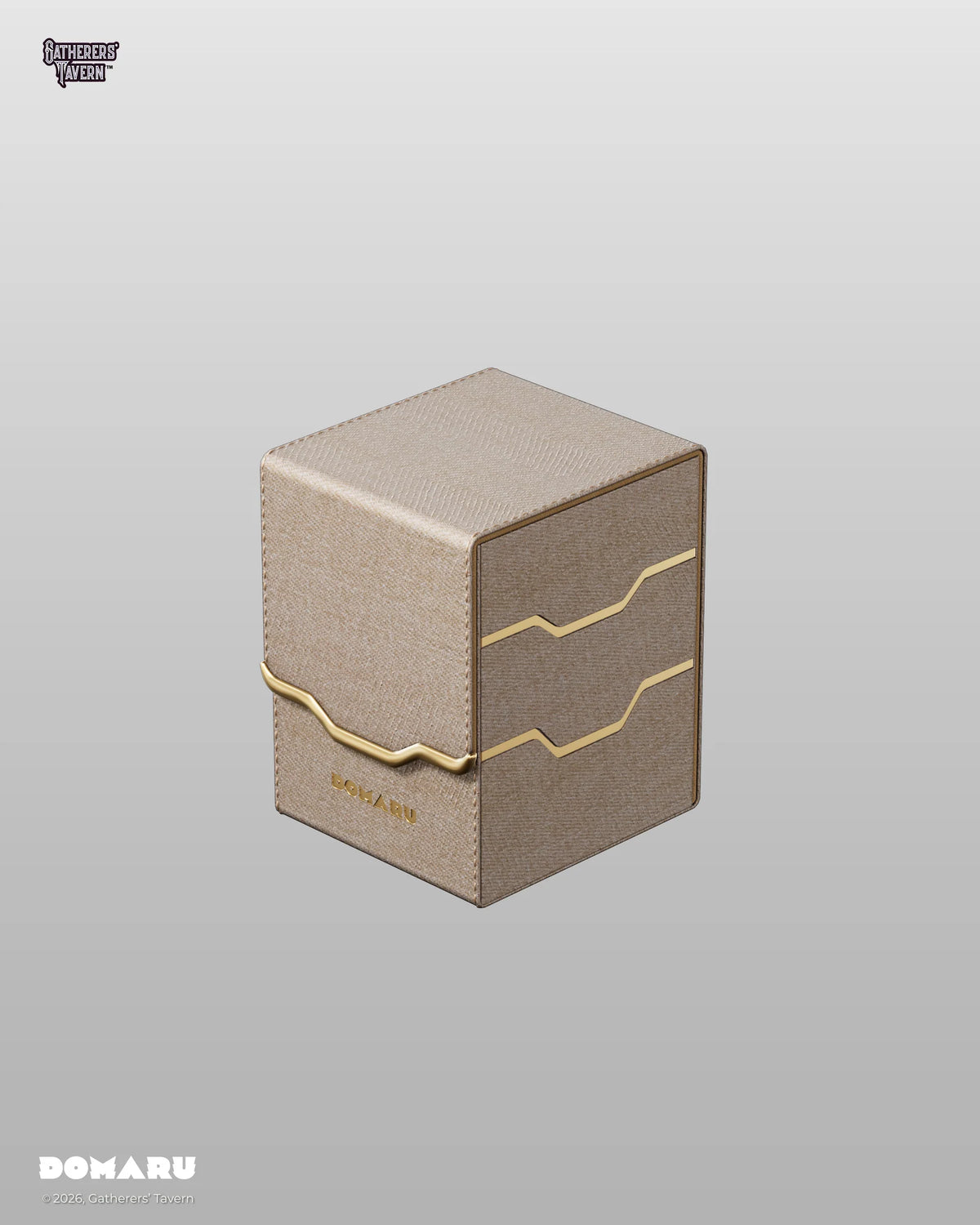 DOMARU - Armory Collection (Alabaster) - Toploading Deck Box 100+