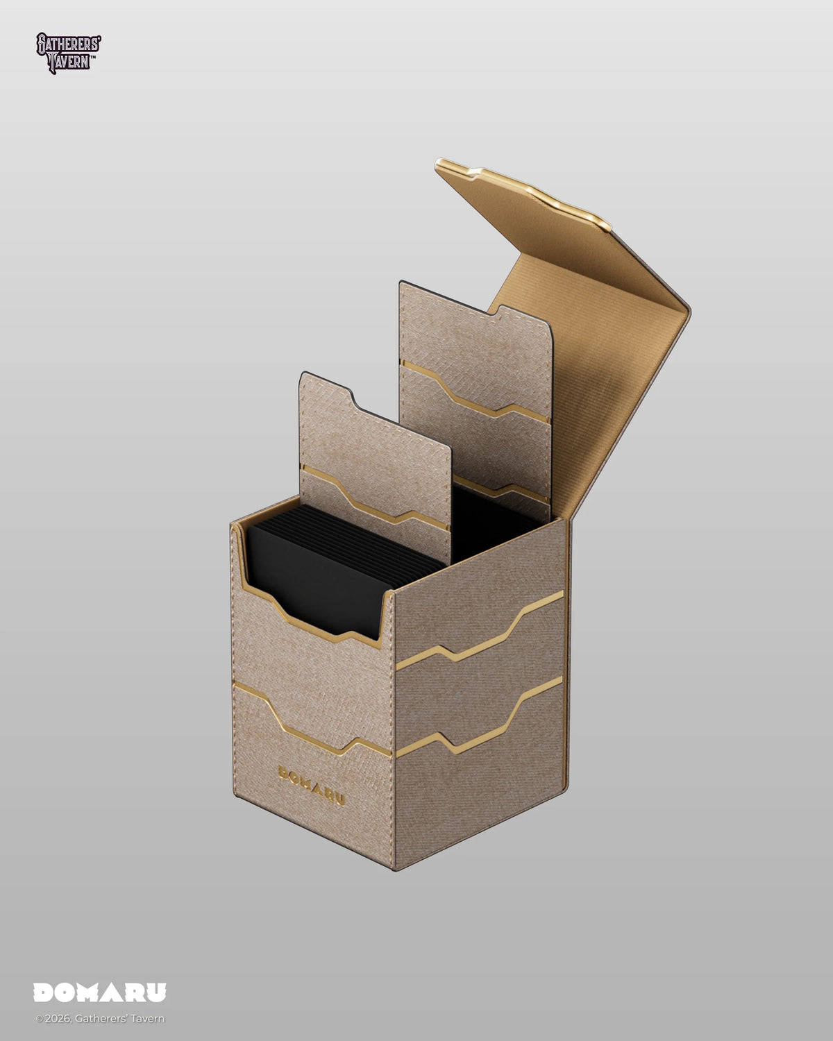 DOMARU - Armory Collection (Alabaster) - Toploading Deck Box 100+