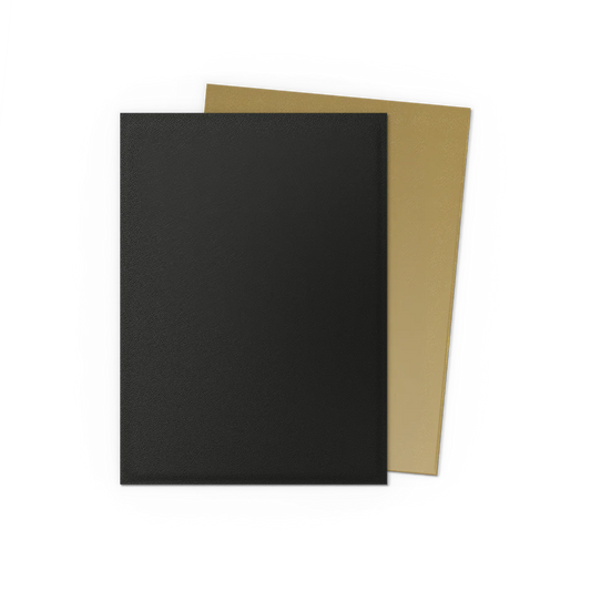 Dragon Shield Standard Dual Matte Sleeves: Black and Gold (100ct.)