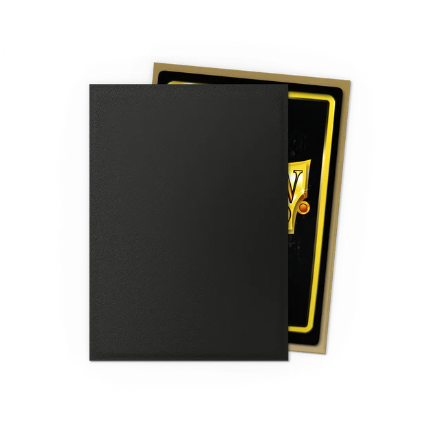 Dragon Shield Standard Dual Matte Sleeves: Black and Gold (100ct.)
