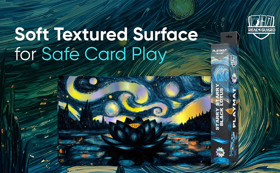 Realm Guard Playmat - Starry Black Lotus (Foil)