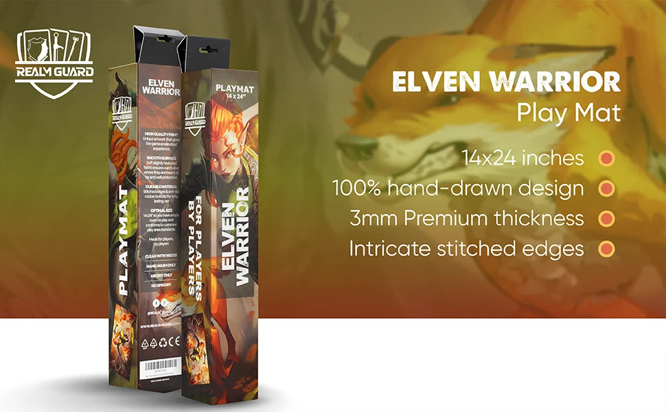 Realm Guard Playmat - Elven Warrior