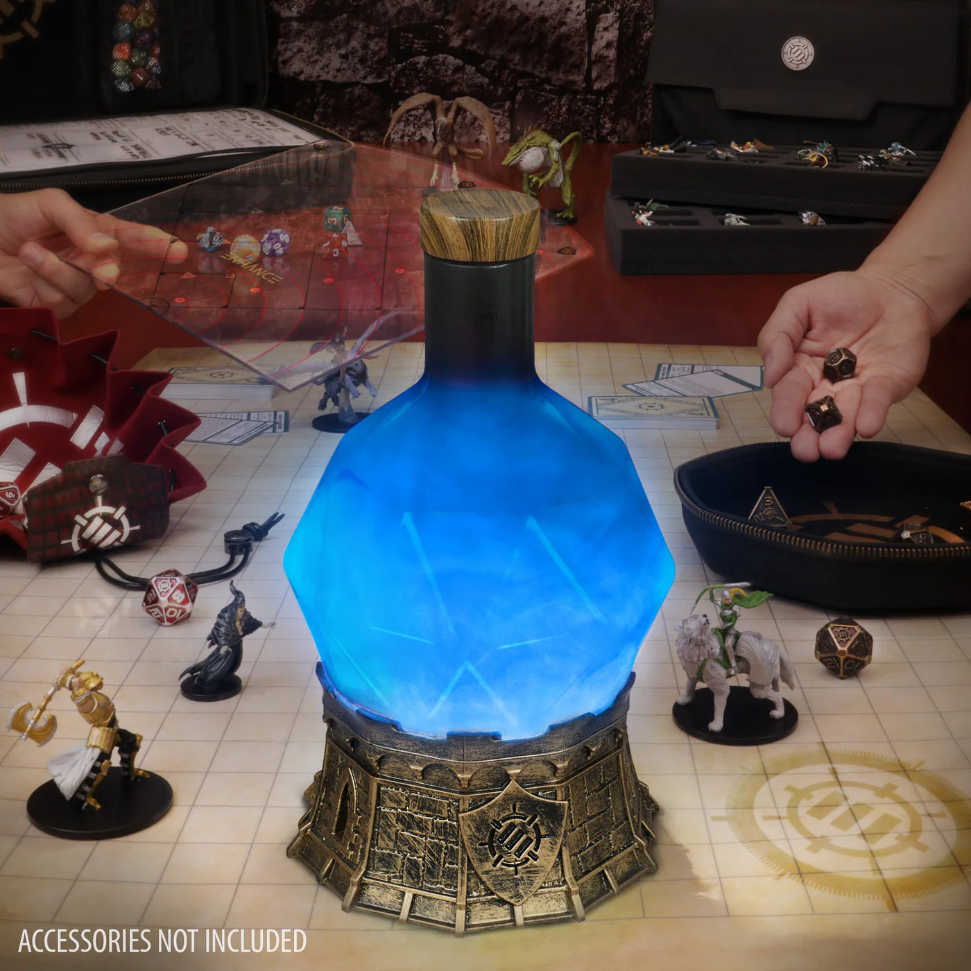 ENHANCE Gaming Sorcerer's Potion Light with Swirling Mystical Brew (Blue)