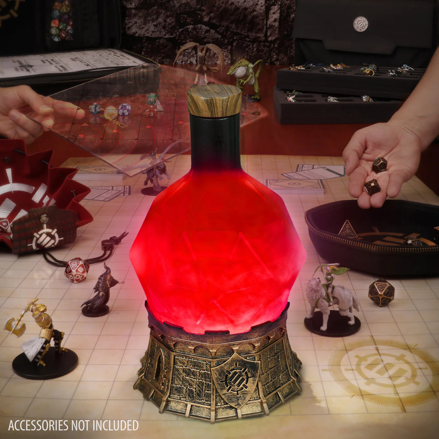 ENHANCE Gaming Sorcerer's Potion Light with Swirling Mystical Brew (Red)