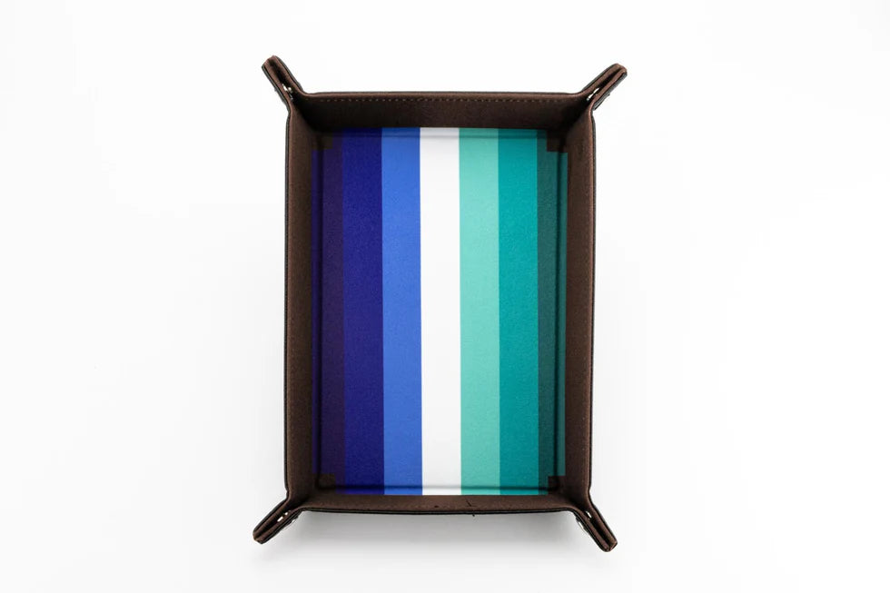 Fanroll Pride Velvet Dice Tray With Leather Backing - Gay Men