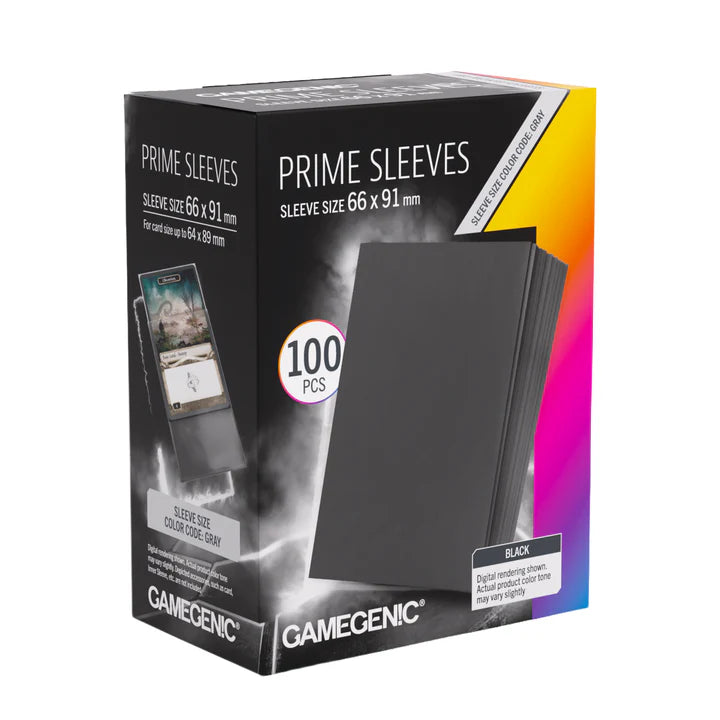 Gamegenic Standard Prime Sleeves: Black (100)