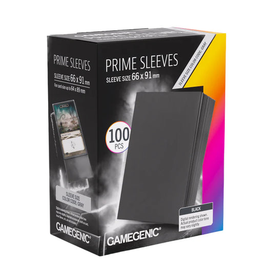 Gamegenic Standard Prime Sleeves: Black (100)