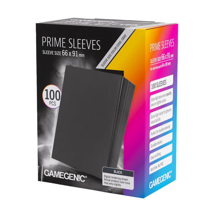 Gamegenic Standard Prime Sleeves: Black (100)