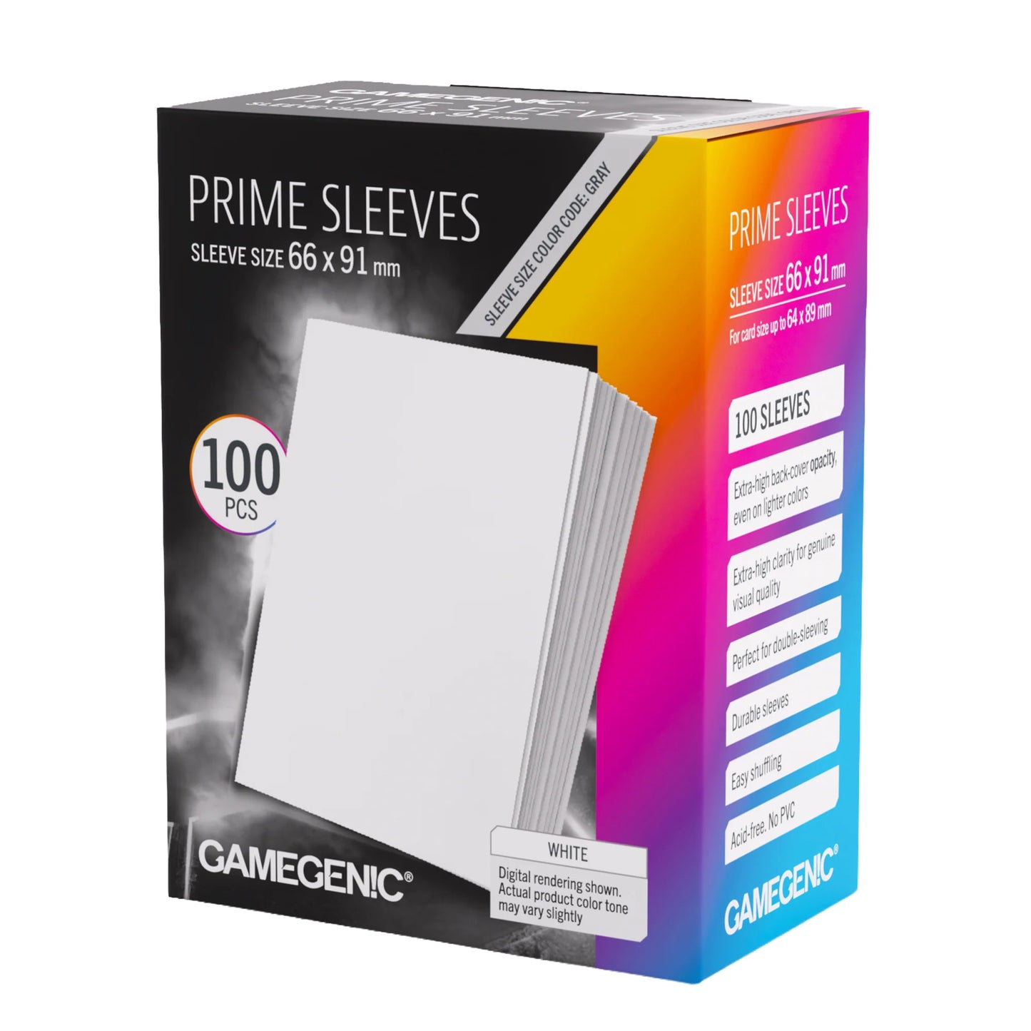 Gamegenic Standard Prime Sleeves: White (100)