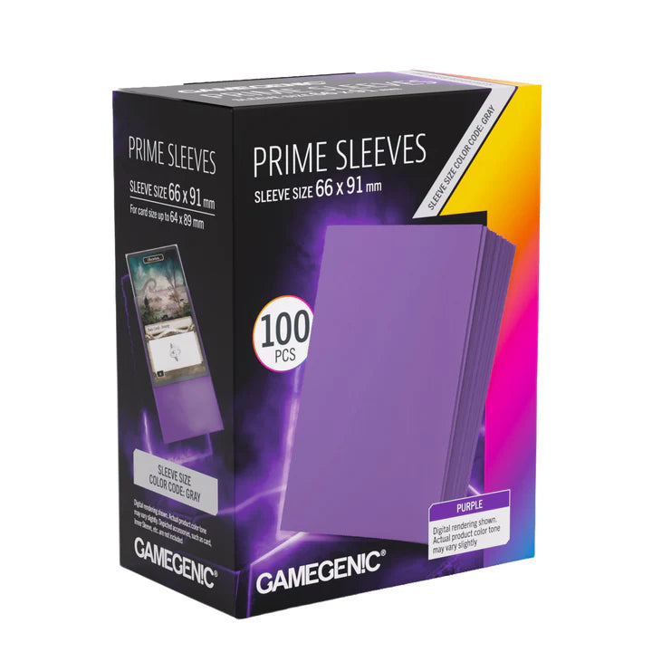 Gamegenic Standard Prime Sleeves: Purple (100)
