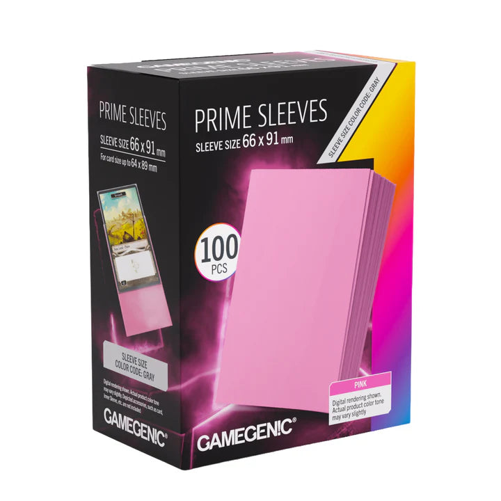 Gamegenic Standard Prime Sleeves: Pink (100)