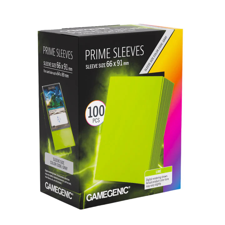 Gamegenic Standard Prime Sleeves: Lime (100)