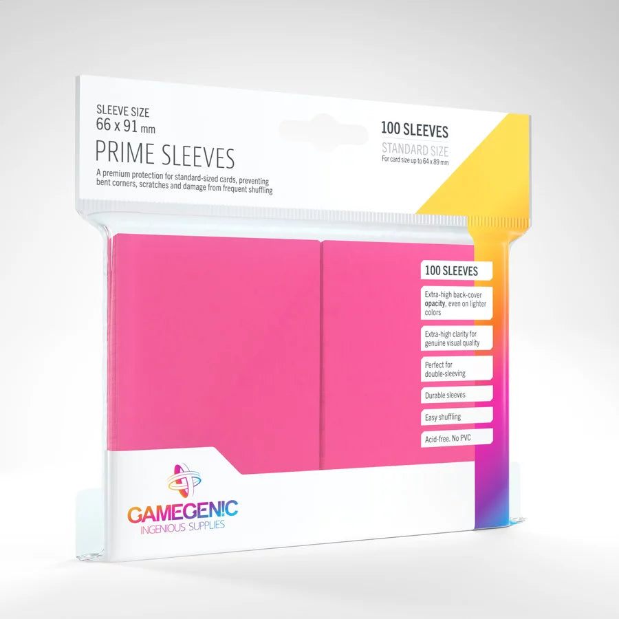 Gamegenic Standard Prime Sleeves: Pink (100)*