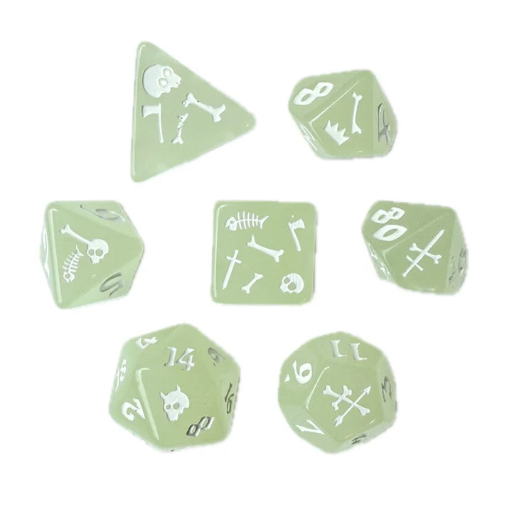 Black Oak Workshop Polyhedral Dice Set: Gelatinous Cube