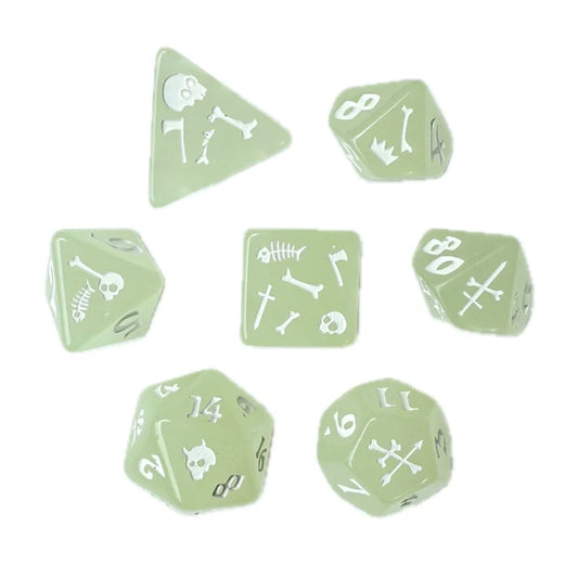 Black Oak Workshop Polyhedral Dice Set: Gelatinous Cube