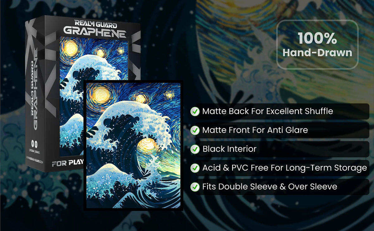 Realm Guard Card Sleeves (Graphene Series) - Great Starry Wave