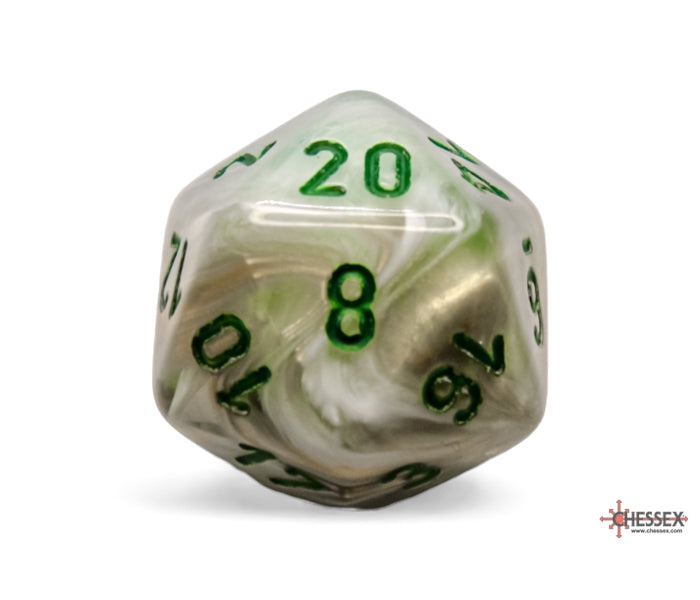 Chessex Polyhedral Dice Set: Marble (Green/Dark Green)
