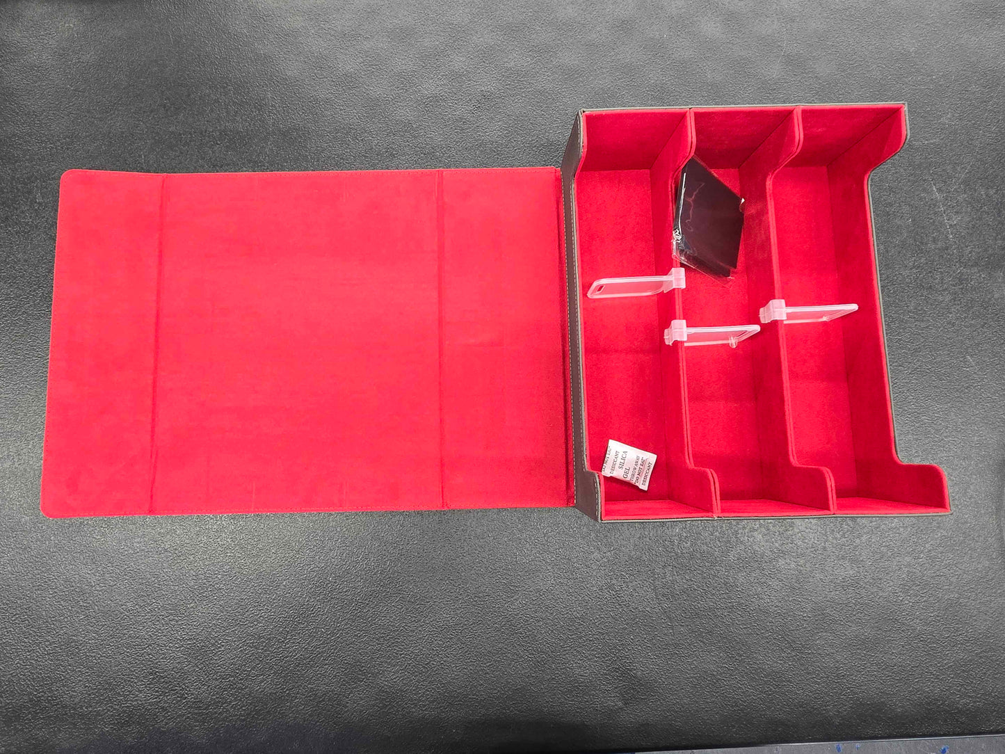 Generic 3-Row Card Storage Case 1800+ (Grey and Red)