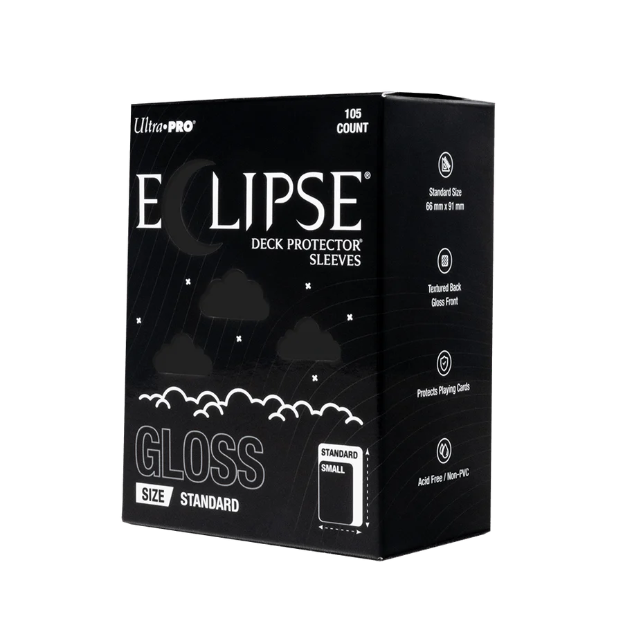 Enhanced Eclipse Standard Matte Sleeves: Jet Black (105)