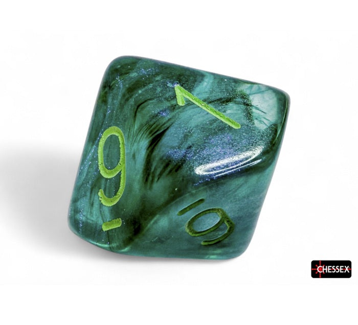 Chessex Polyhedral Dice Set: Borealis Luminary (Kelp/Light Green)