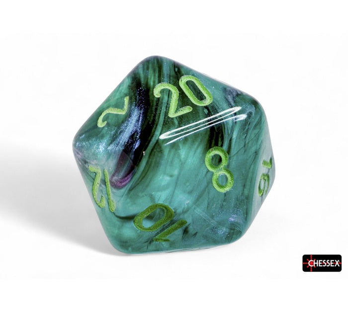Chessex Polyhedral Dice Set: Borealis Luminary (Kelp/Light Green)