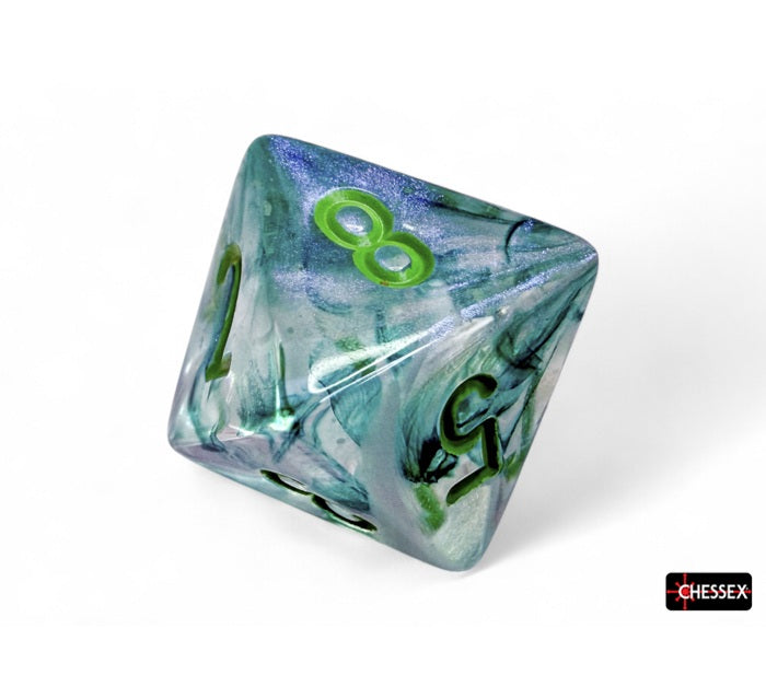 Chessex Polyhedral Dice Set: Borealis Luminary (Kelp/Light Green)