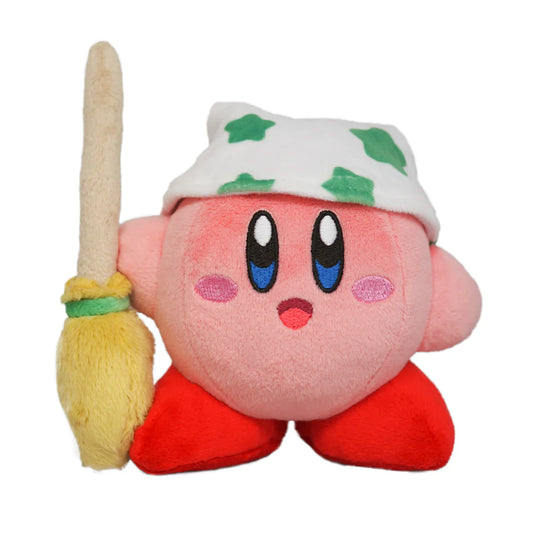 Little Buddy Kirby's Adventure All Star Collection Kirby Cleaning Plush, 5"