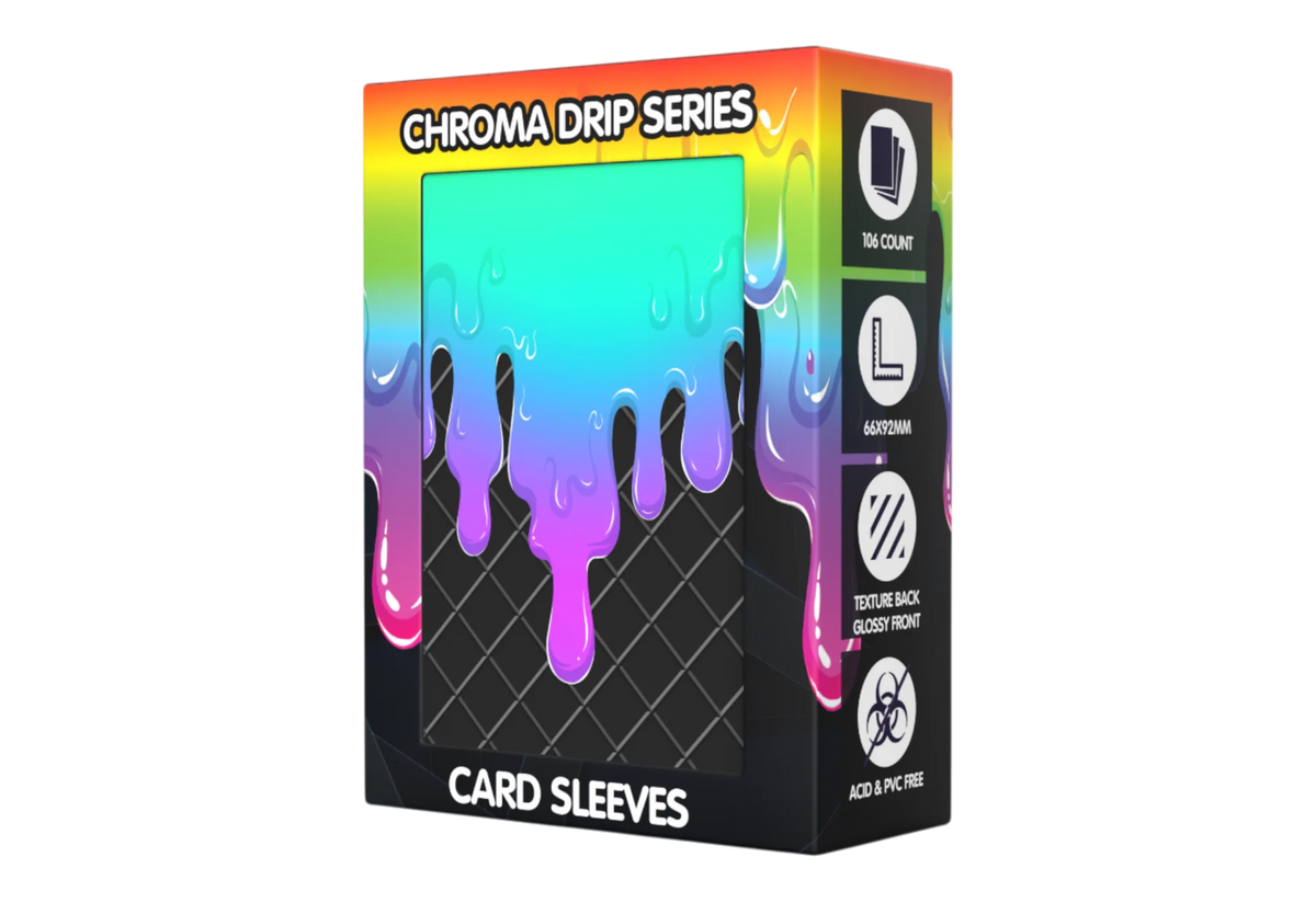 Realm Guard Chroma Drip Card Sleeves - Liquid Prizm