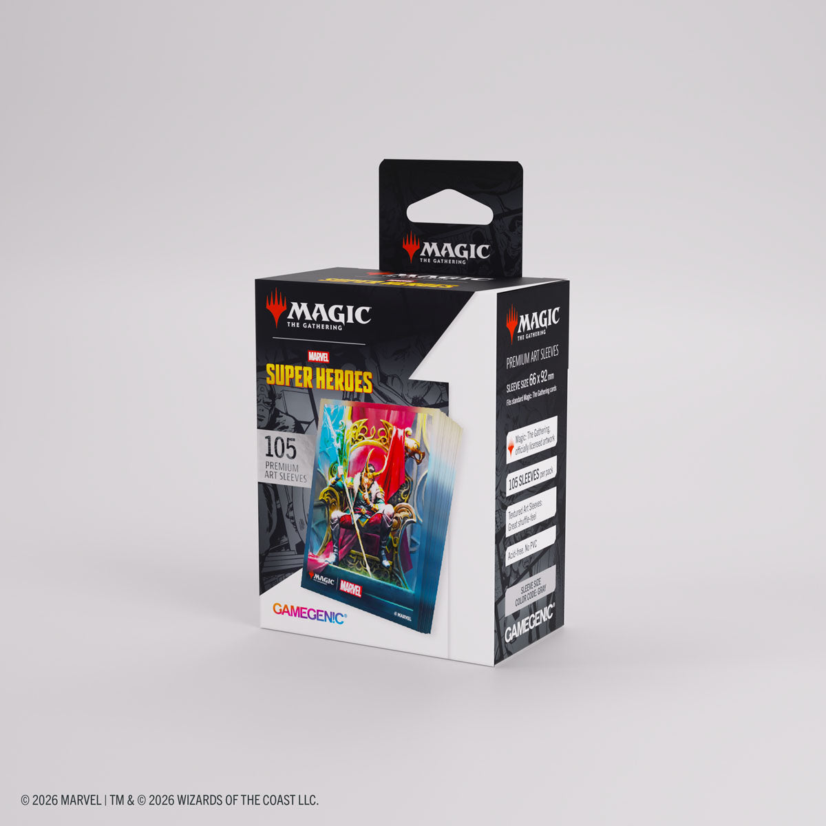 Gamegenic Standard Marvel Super Heroes Art Sleeves: Loki Laufeyson (105ct.)