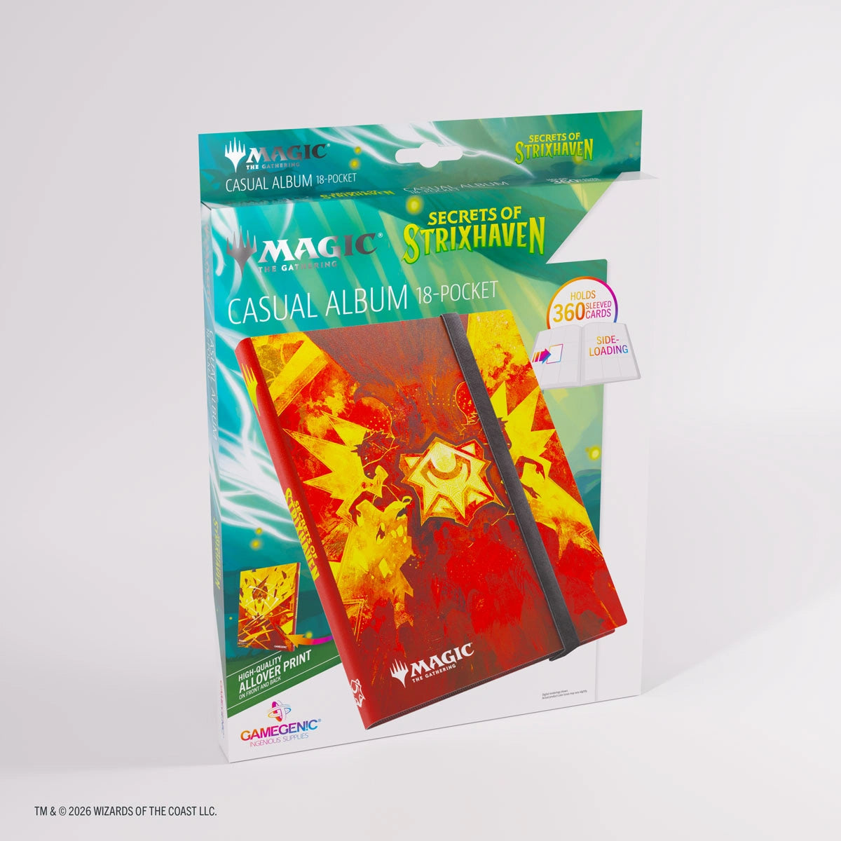 Gamegenic 18-Pocket Binder: Secrets of Strixhaven - Lorehold (Casual Album)