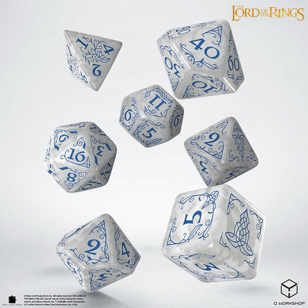 Q-Workshop Polyhedral Dice Set: Lord of the Rings (Rivendell)