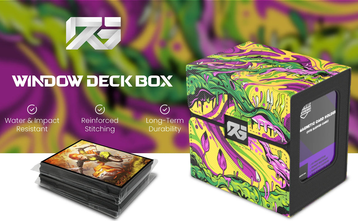 Realm Guard Windowed Deck Box: Melting Black Lotus