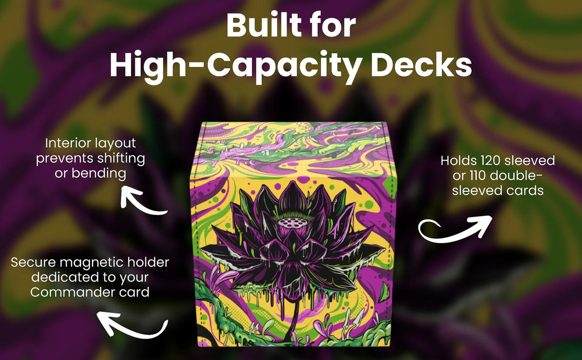 Realm Guard Windowed Deck Box: Melting Black Lotus