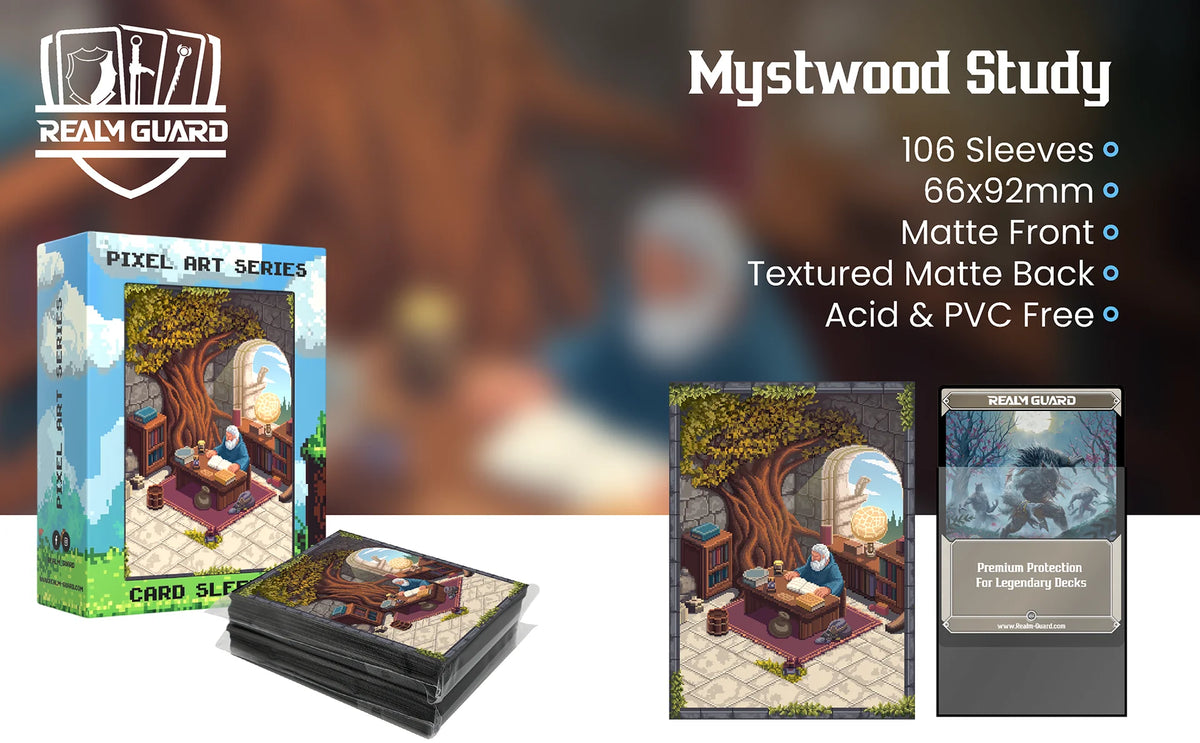 Realm Guard Card Sleeves (Pixel Series) - Mystwood Study