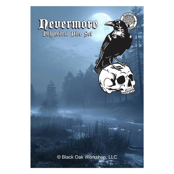 Black Oak Workshop Polyhedral Dice Set: Nevermore