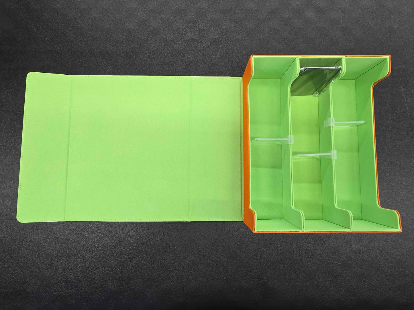 Generic 3-Row Card Storage Case 1800+ (Orange and Lime)