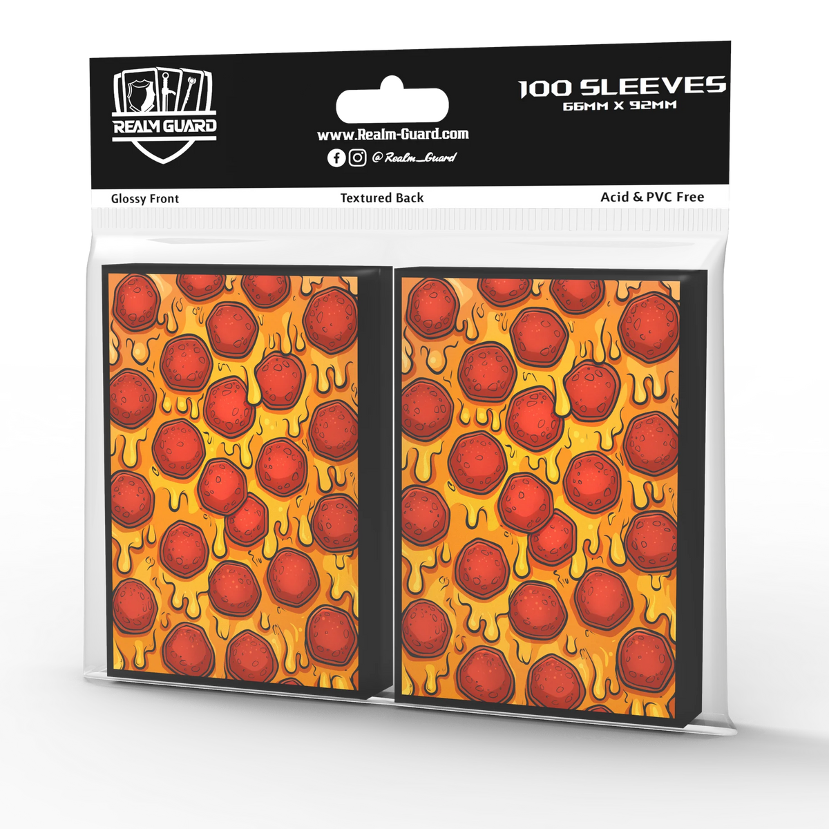 Realm Guard Card Sleeves - Pizza!