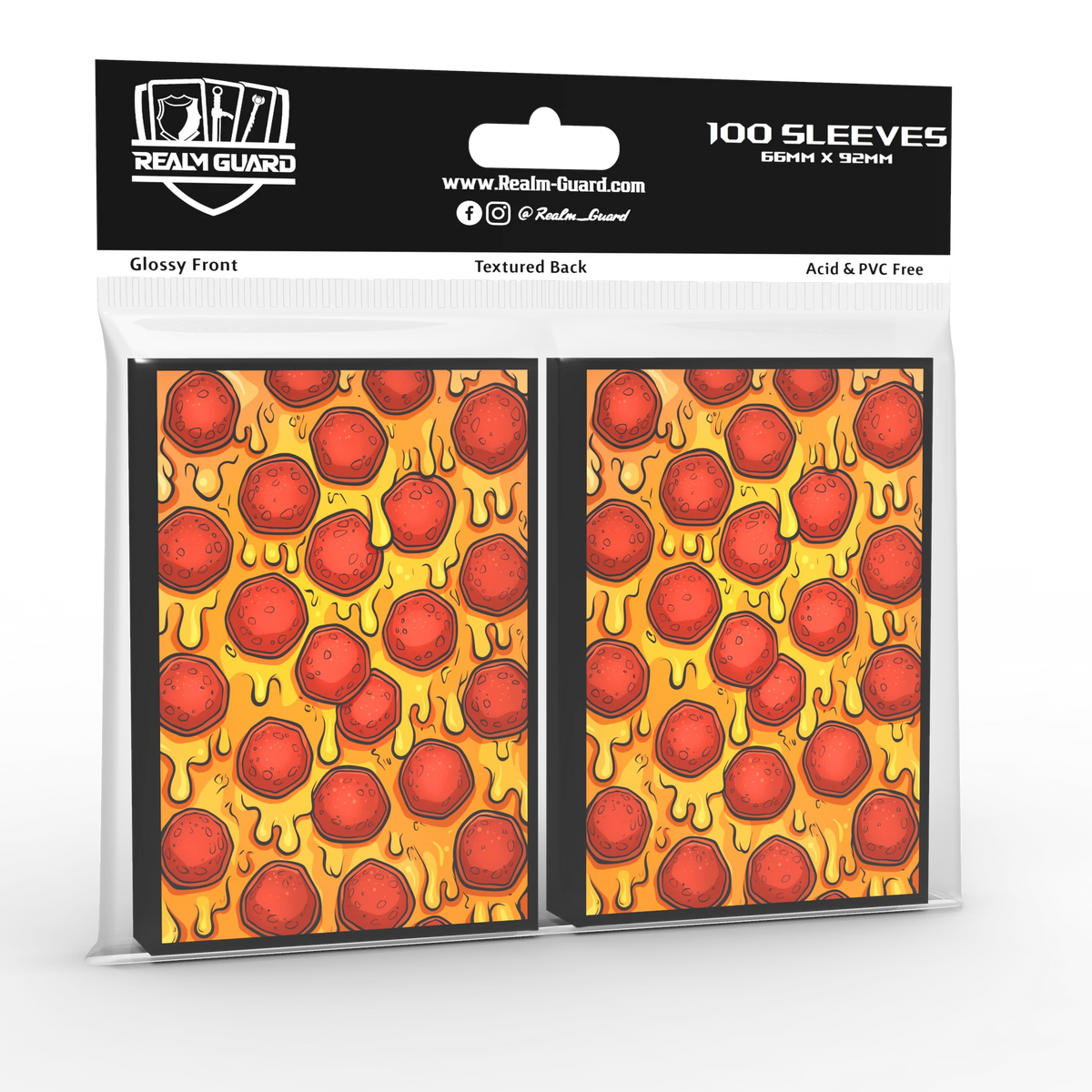 Realm Guard Card Sleeves - Pizza!