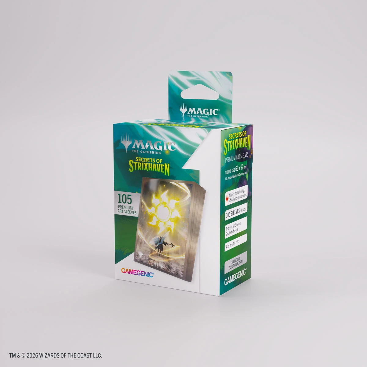 Gamegenic Standard Secrets of Strixhaven Art Sleeves: Plains (105ct.)