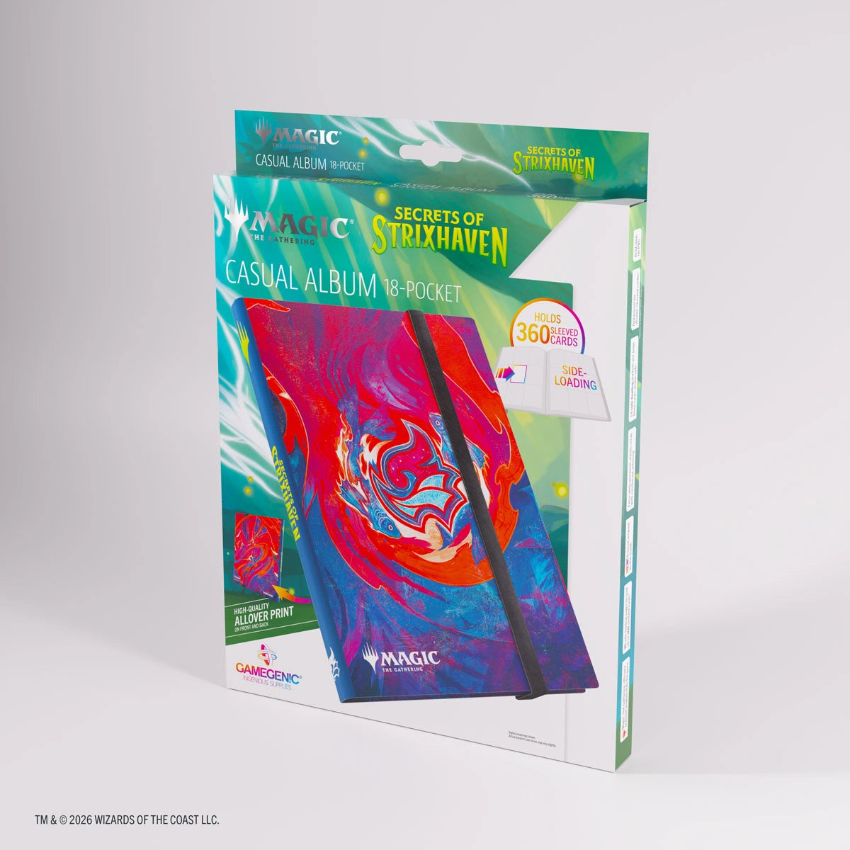 Gamegenic 18-Pocket Binder: Secrets of Strixhaven - Prismari (Casual Album)