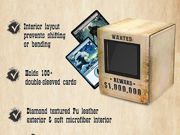 Realm Guard Windowed Deck Box: Wanted Poster