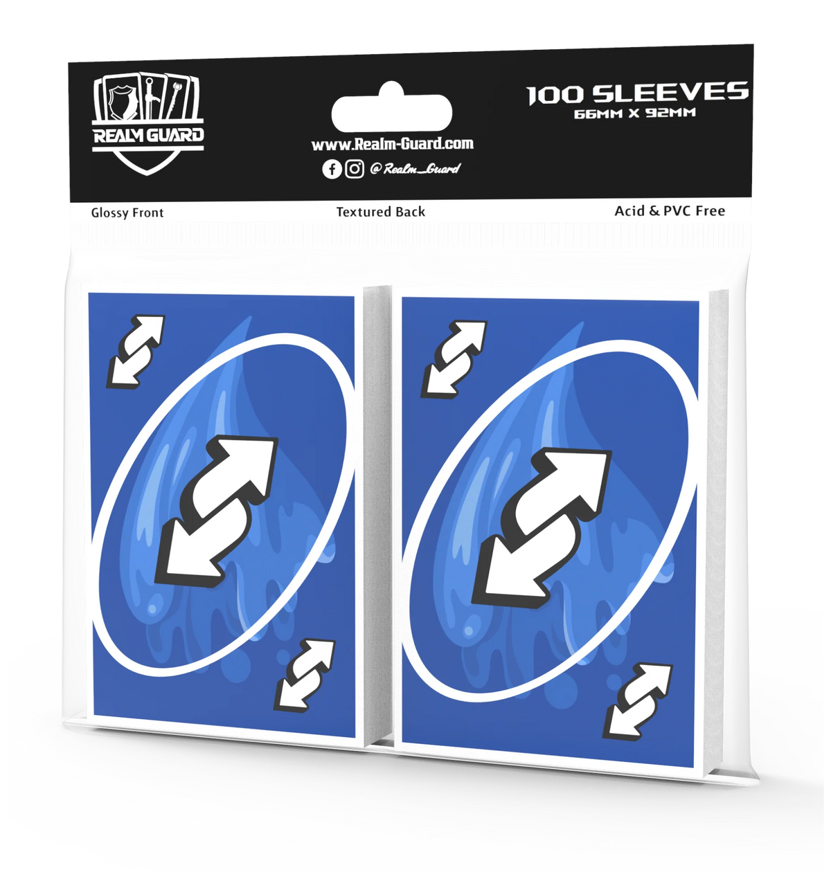 Realm Guard Card Sleeves - Blue Reverse