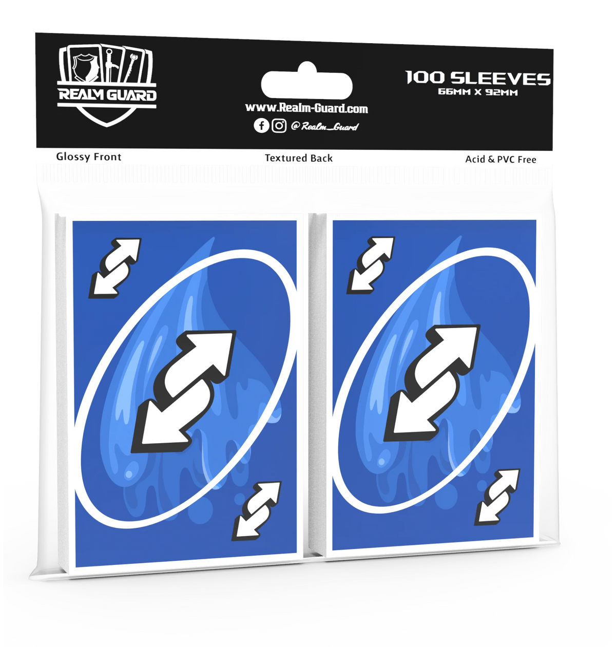 Realm Guard Card Sleeves - Blue Reverse