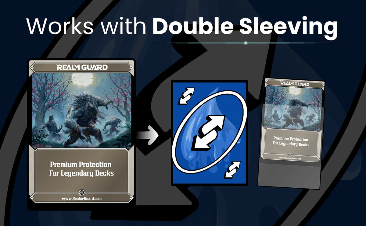 Realm Guard Card Sleeves - Blue Reverse