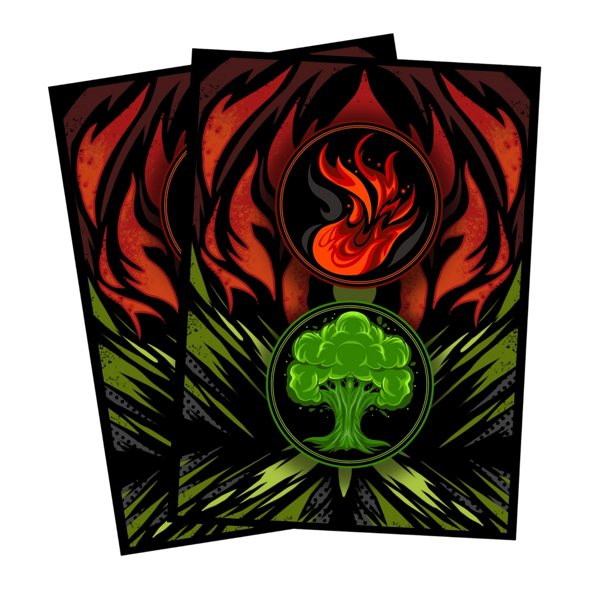 Realm Guard Color Combo Card Sleeves - Gruul