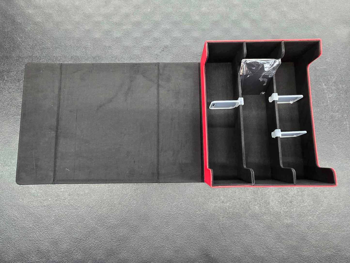 Generic 3-Row Card Storage Case 1800+ (Red and Black)